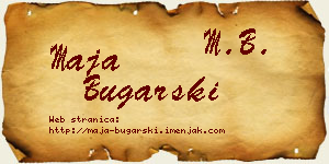 Maja Bugarski vizit kartica